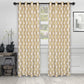 Venetian Damask Floral Jacquard Vintage Grommet Curtain Panel Set FredCo