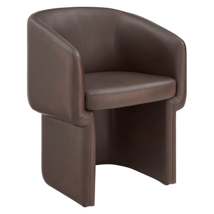 Verity Barrel Back Vegan Leather Dining Chair by Modway EEI-7383 FredCo