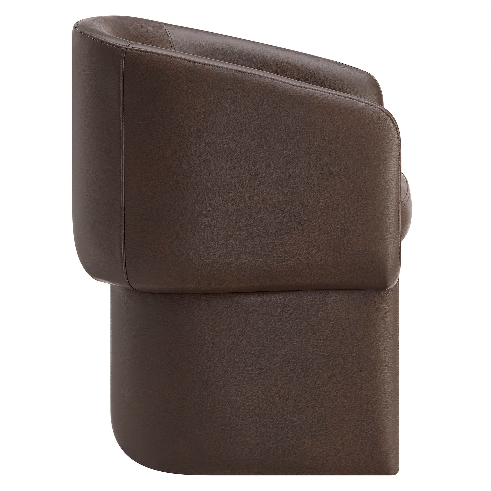Verity Barrel Back Vegan Leather Dining Chair by Modway EEI-7383 FredCo
