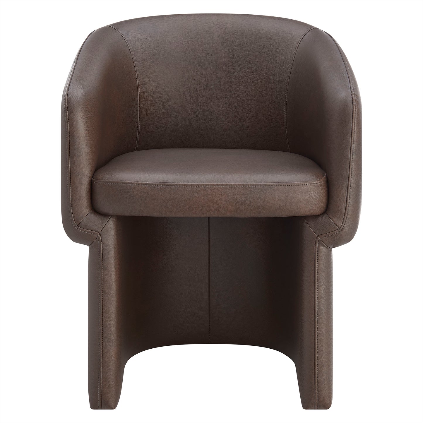 Verity Barrel Back Vegan Leather Dining Chair by Modway EEI-7383 FredCo