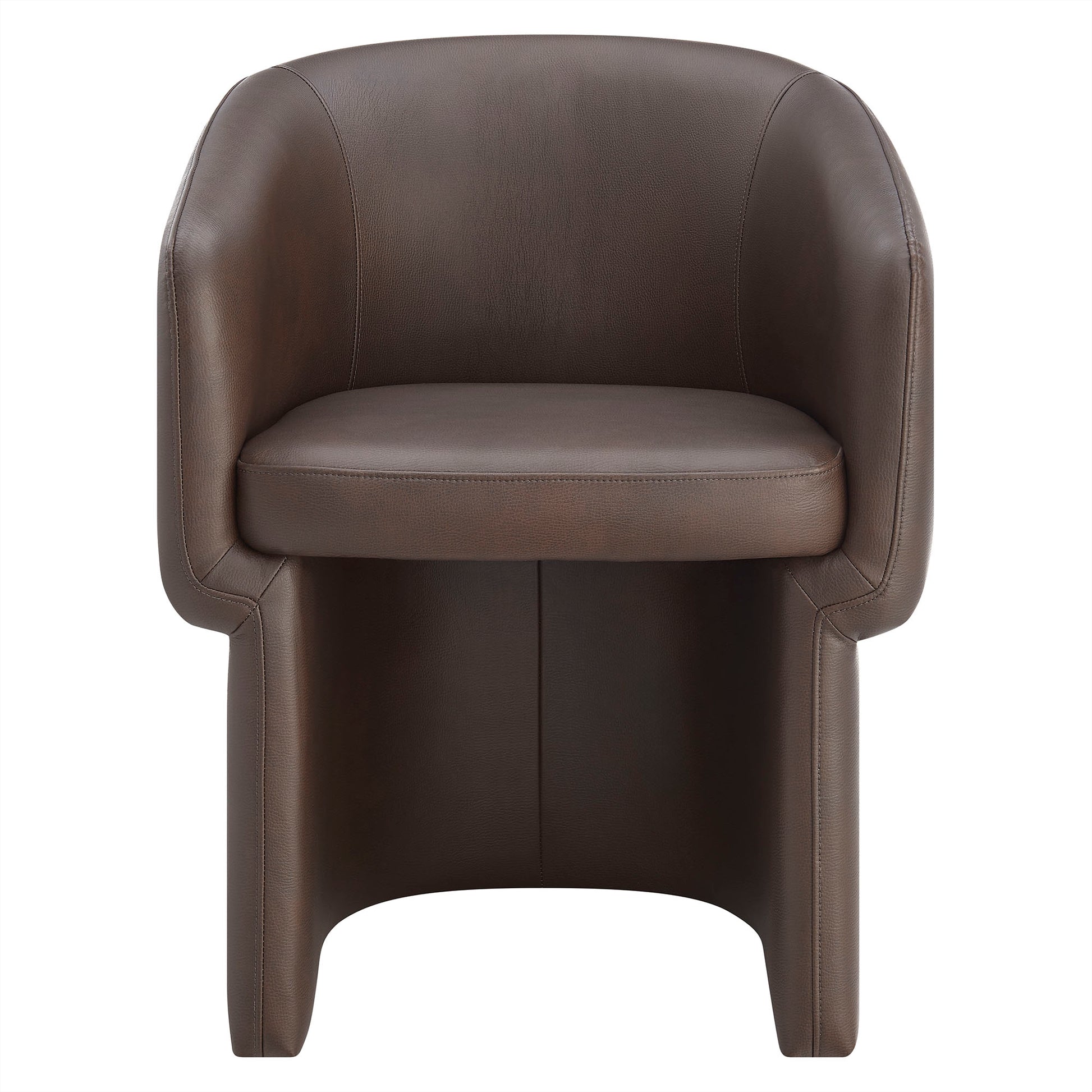 Verity Barrel Back Vegan Leather Dining Chair by Modway EEI-7383 FredCo