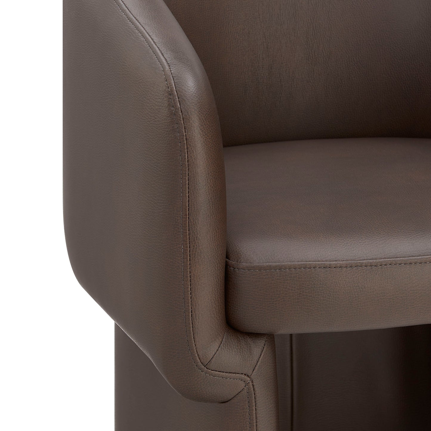 Verity Barrel Back Vegan Leather Dining Chair by Modway EEI-7383 FredCo