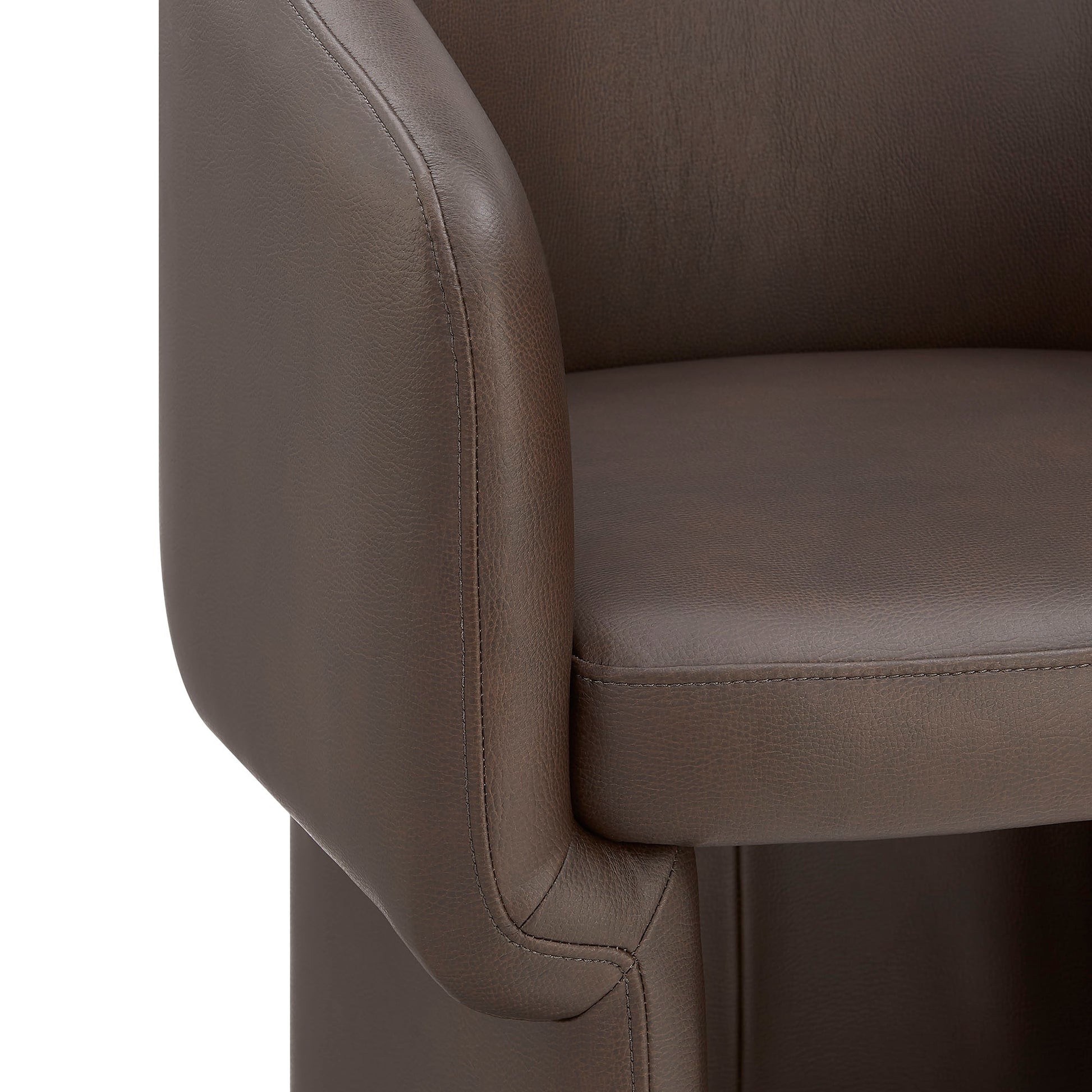 Verity Barrel Back Vegan Leather Dining Chair by Modway EEI-7383 FredCo
