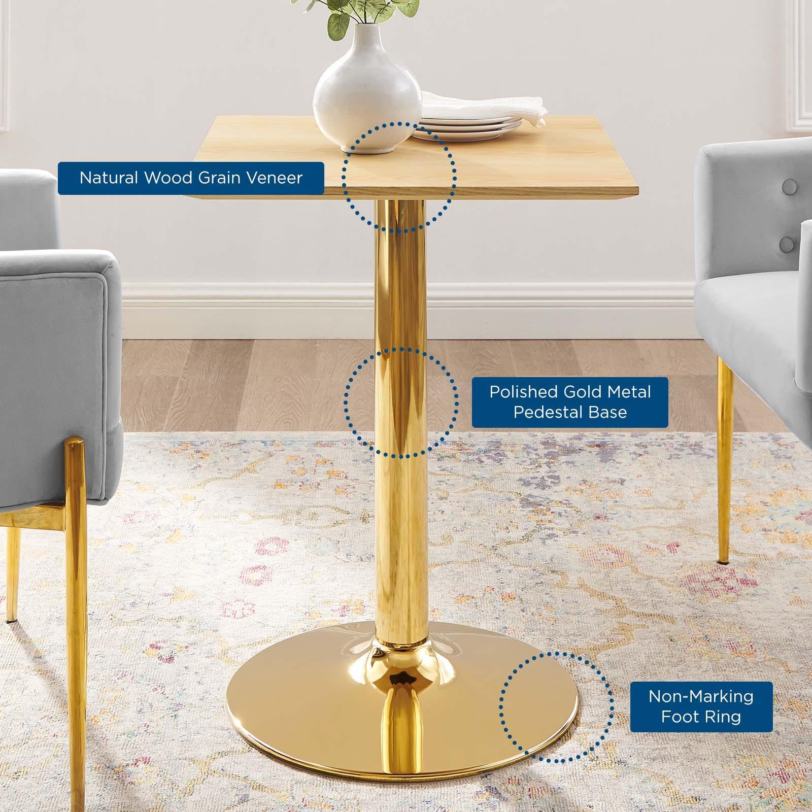 Verne 24" Square Dining Table, EEI-4741 FredCo