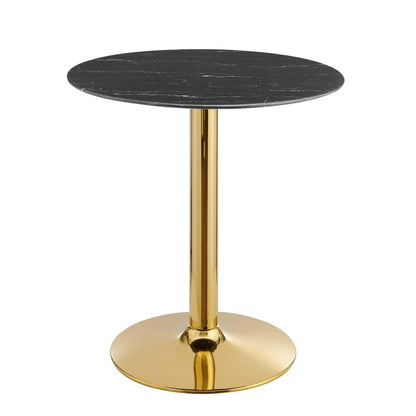 Verne 28" Artificial Marble Dining Table, EEI-4746 FredCo