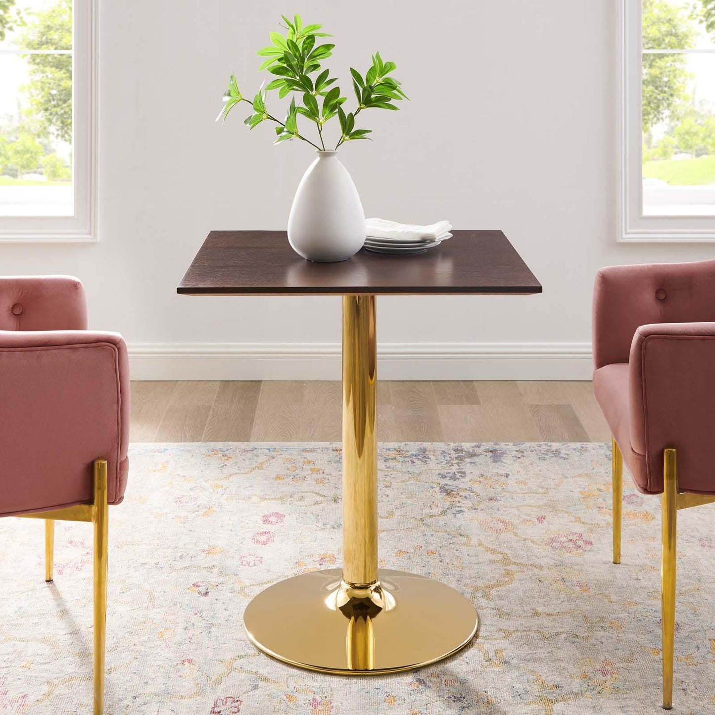 Verne 28" Square Dining Table, EEI-4742 FredCo