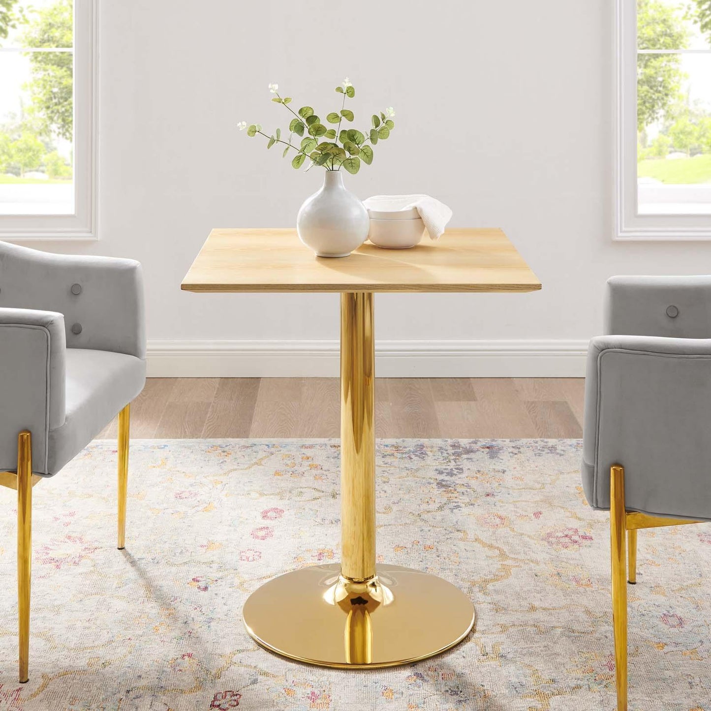 Verne 28" Square Dining Table, EEI-4743 FredCo