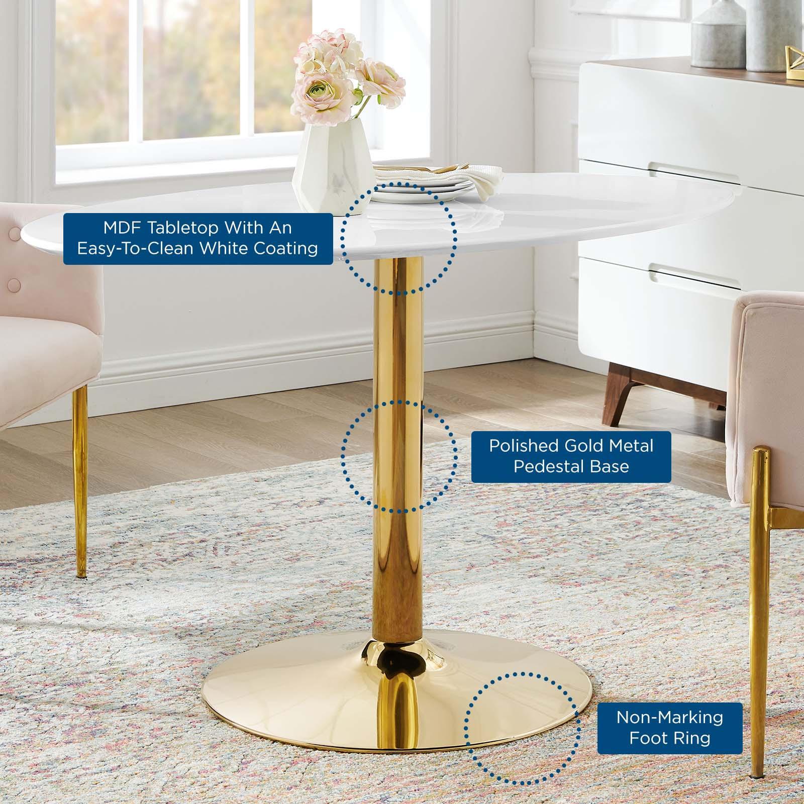 Verne 48" Oval Dining Table, EEI-4750 FredCo
