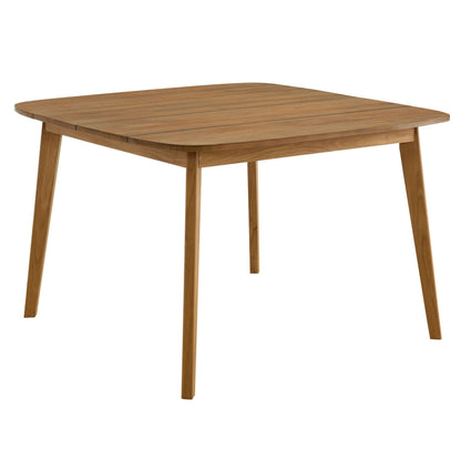 Vienna 46" Square Outdoor Patio Teak Wood Dining Table by Modway FredCo