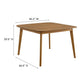 Vienna 46" Square Outdoor Patio Teak Wood Dining Table by Modway FredCo