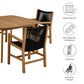 Vienna 5-Piece Outdoor Patio Teak and Rope Dining Set with Armchairs by Modway FredCo