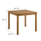 Vienna 5-Piece Outdoor Patio Teak Wood Dining Set with Folding Chairs by Modway FredCo