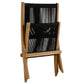 Vienna Outdoor Patio Teak and Rope Folding Accent Lounge Chair by Modway FredCo