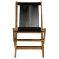 Vienna Outdoor Patio Teak and Rope Folding Chairs Set of 4 by Modway FredCo