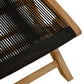 Vienna Outdoor Patio Teak and Rope Folding Ottoman by Modway FredCo