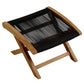 Vienna Outdoor Patio Teak and Rope Folding Ottoman by Modway FredCo