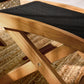 Vienna Outdoor Patio Teak and Rope Folding Ottoman by Modway FredCo