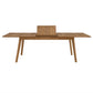 Vienna Outdoor Patio Teak Wood Extendable Dining Table by Modway FredCo
