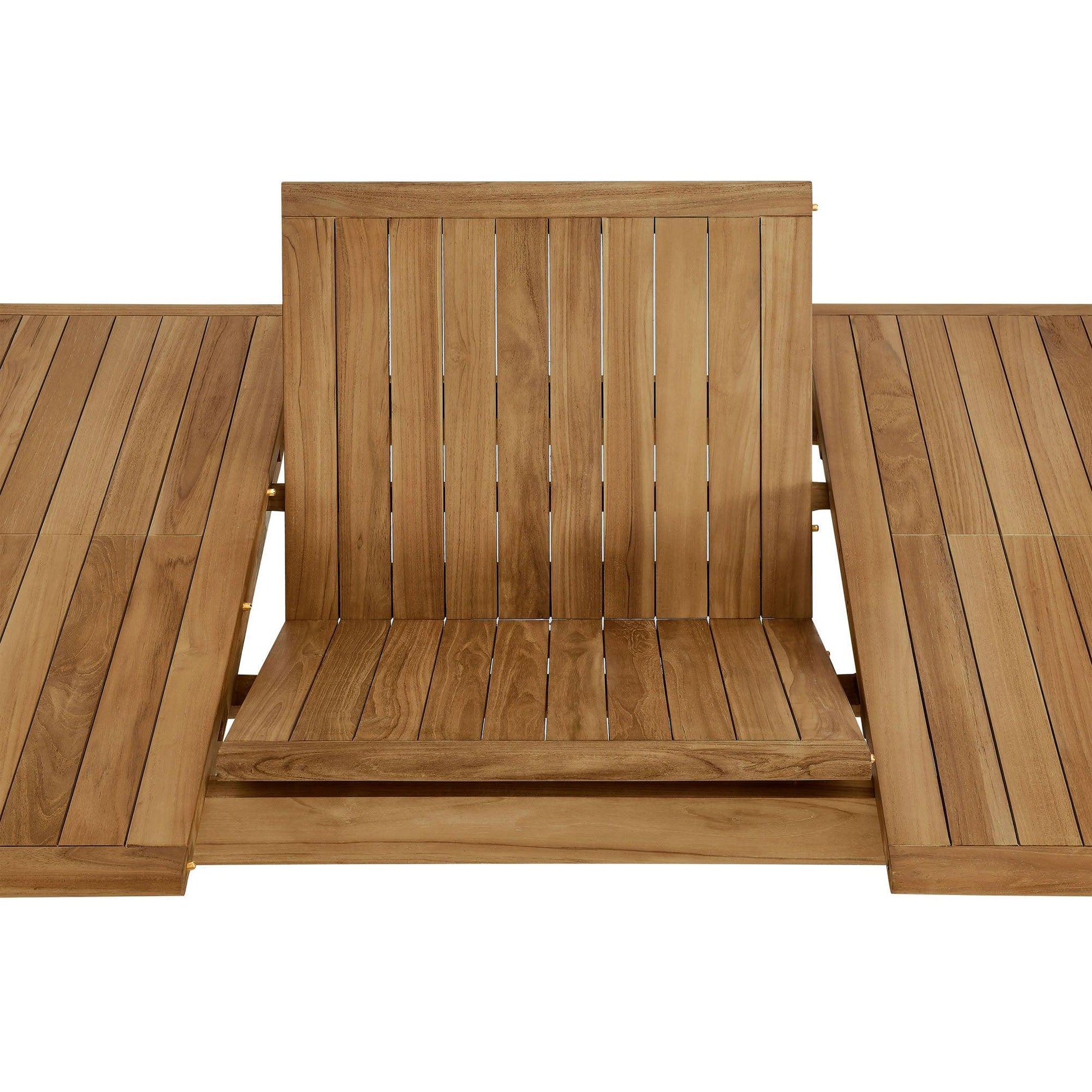 Vienna Outdoor Patio Teak Wood Extendable Dining Table by Modway FredCo