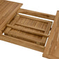 Vienna Outdoor Patio Teak Wood Extendable Dining Table by Modway FredCo