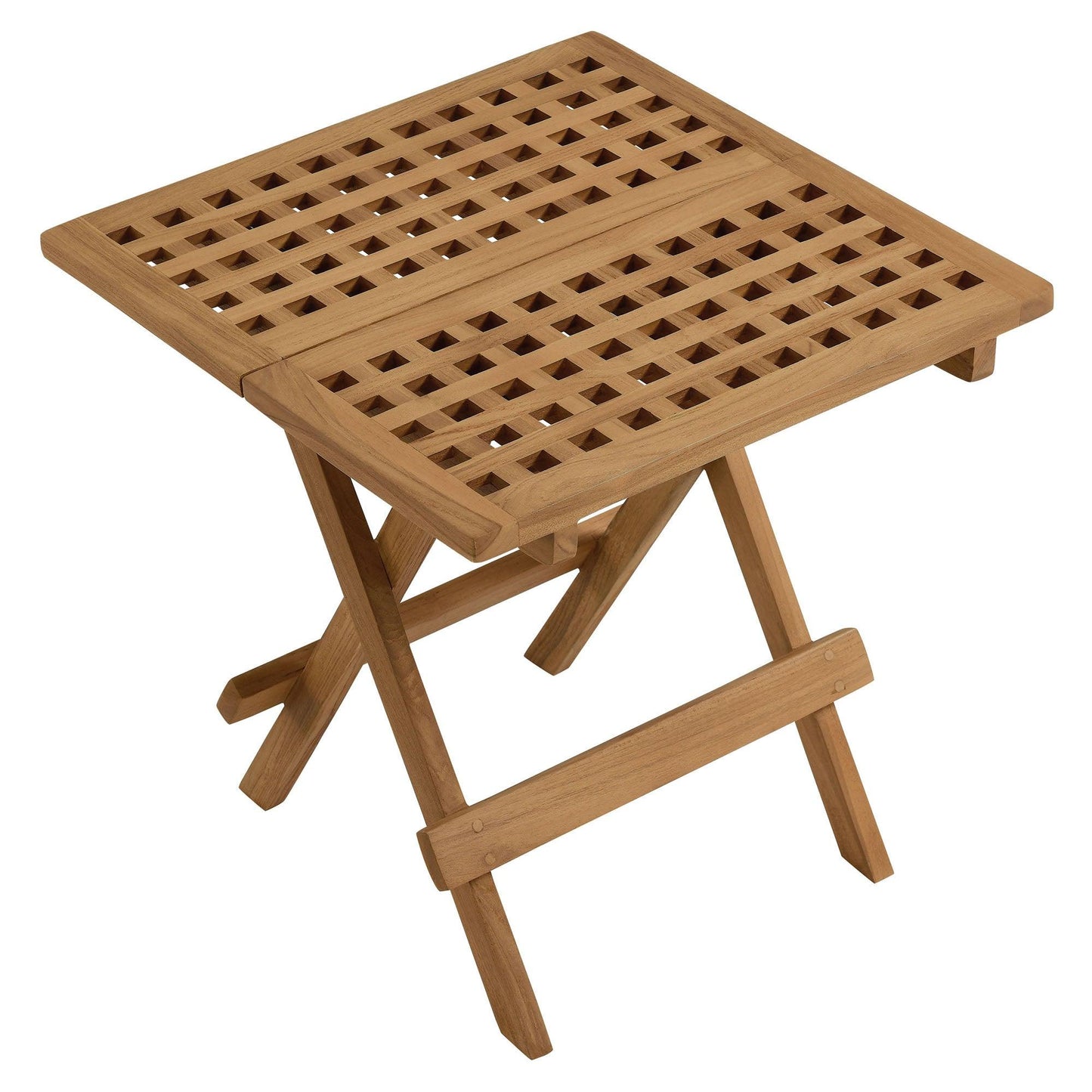 Vienna Outdoor Patio Teak Wood Side Table by Modway FredCo