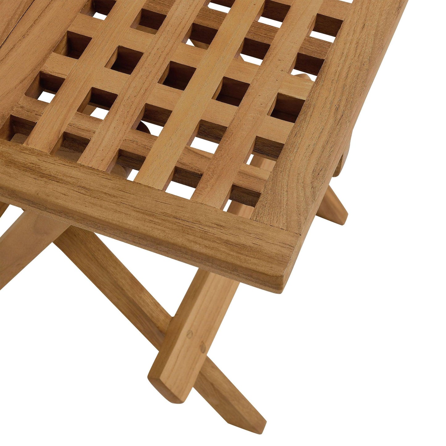 Vienna Outdoor Patio Teak Wood Side Table by Modway FredCo