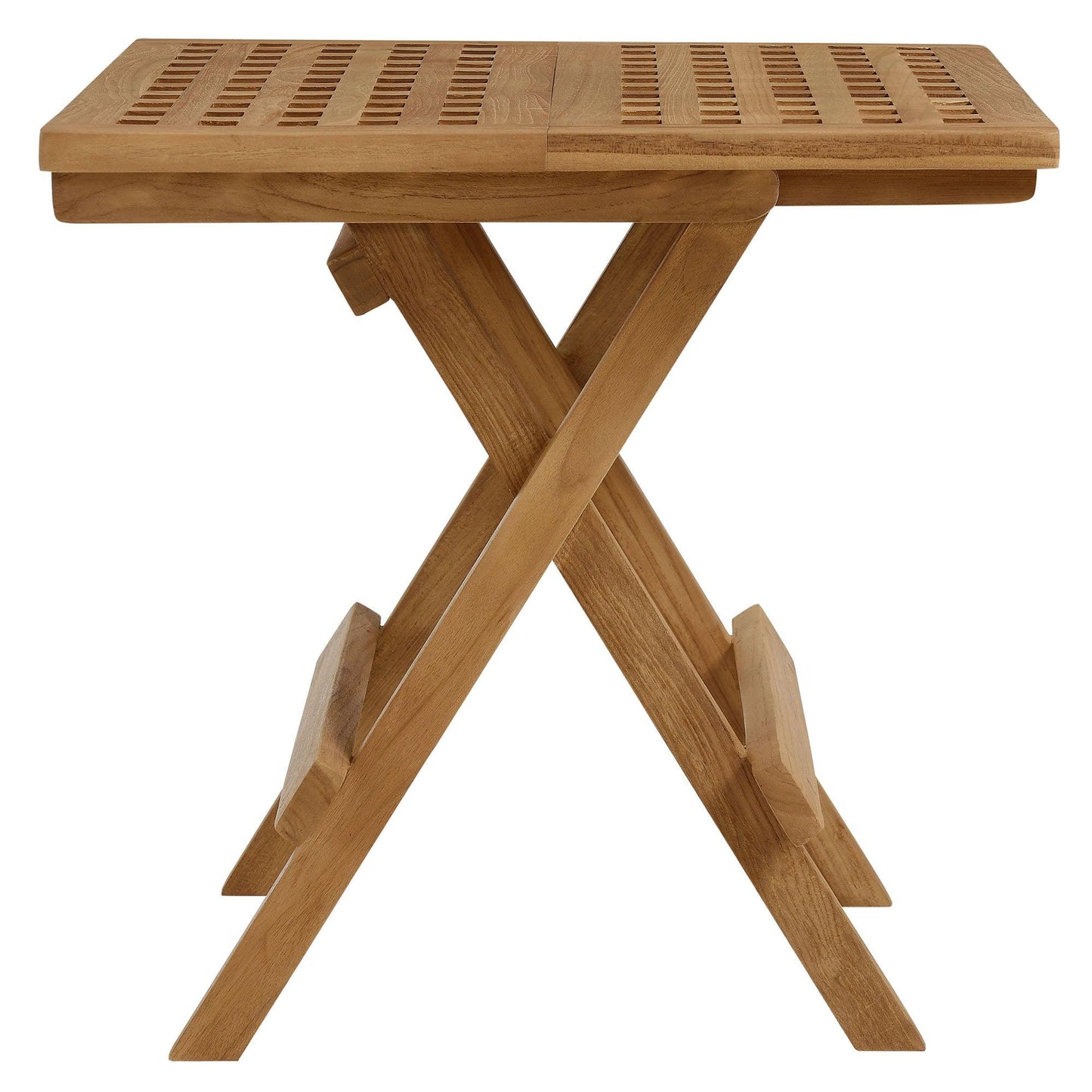 Vienna Outdoor Patio Teak Wood Side Table by Modway FredCo