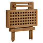 Vienna Outdoor Patio Teak Wood Side Table by Modway FredCo