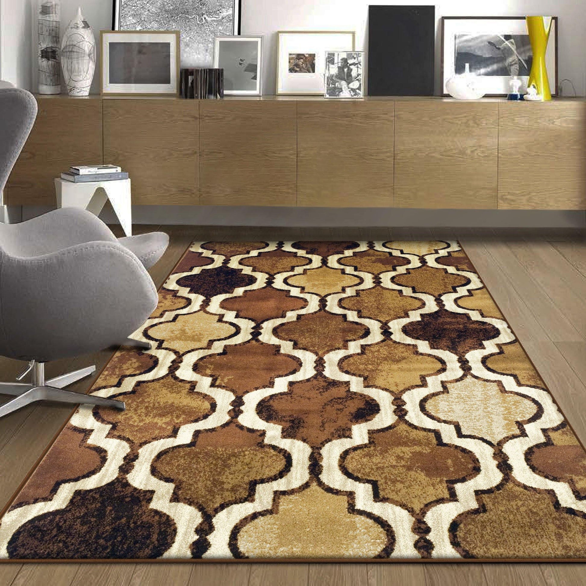 Viking Contemporary Geometric Trellis Rug FredCo
