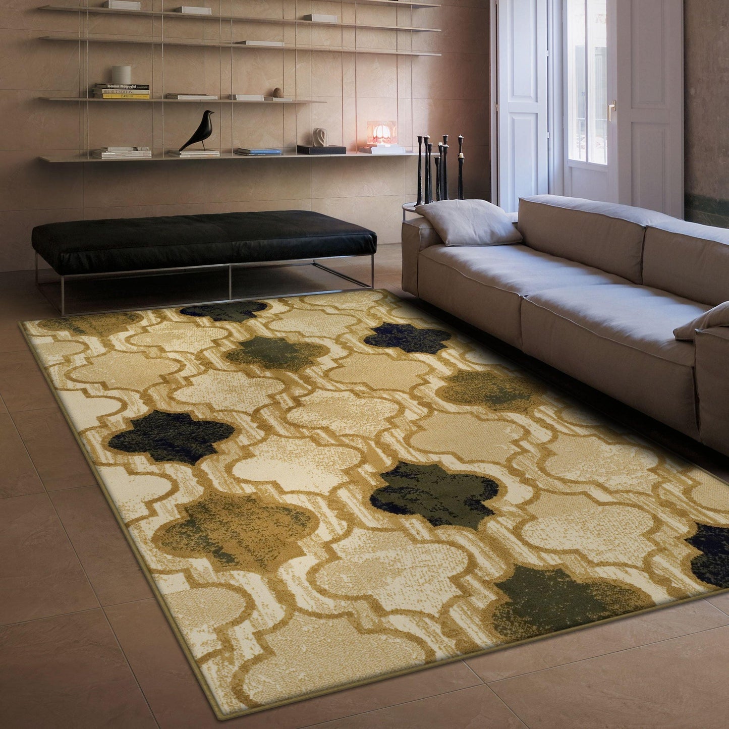 Viking Contemporary Geometric Trellis Rug FredCo