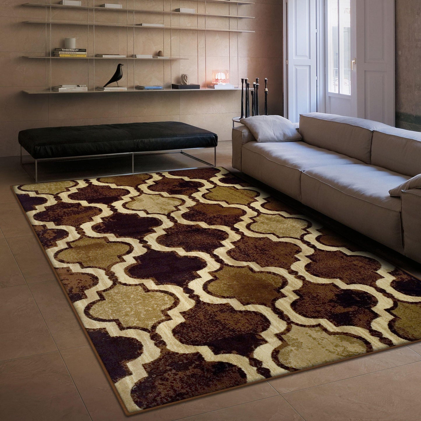 Viking Contemporary Geometric Trellis Rug FredCo