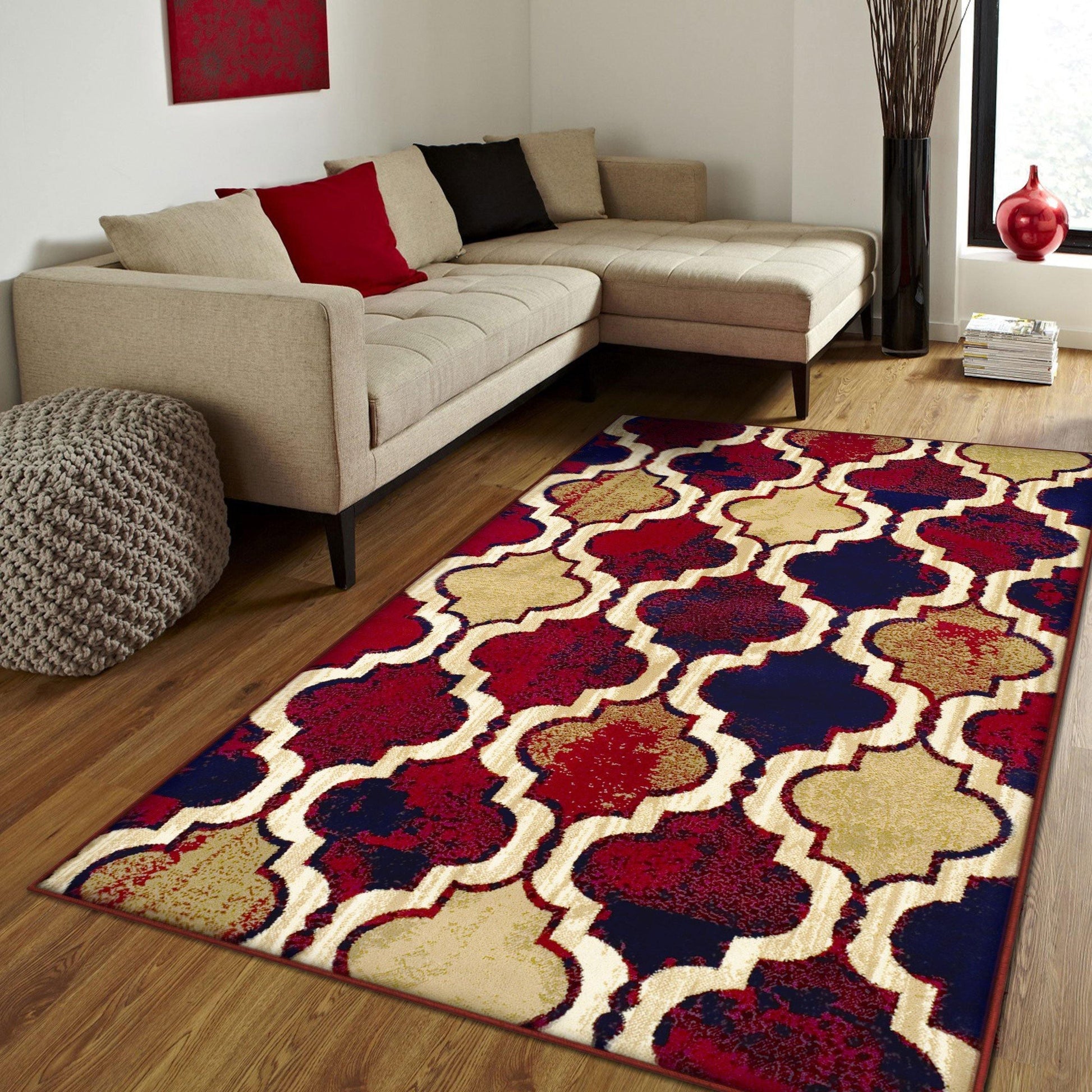 Viking Contemporary Geometric Trellis Rug FredCo