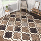 Viking Non-Slip Foldable Geometric Lattice Rug FredCo