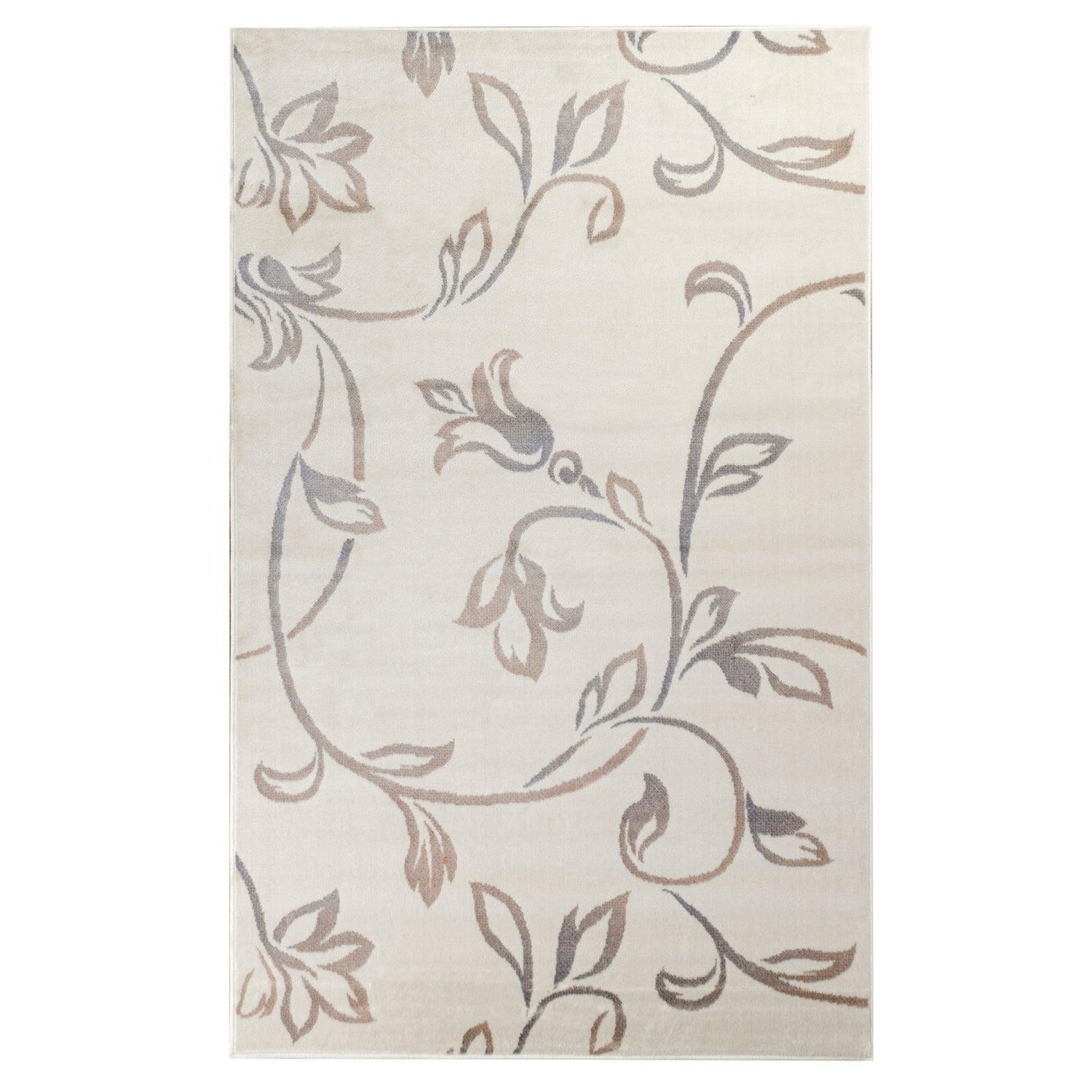 Vine Modern Floral Filigree Pattern Rug FredCo