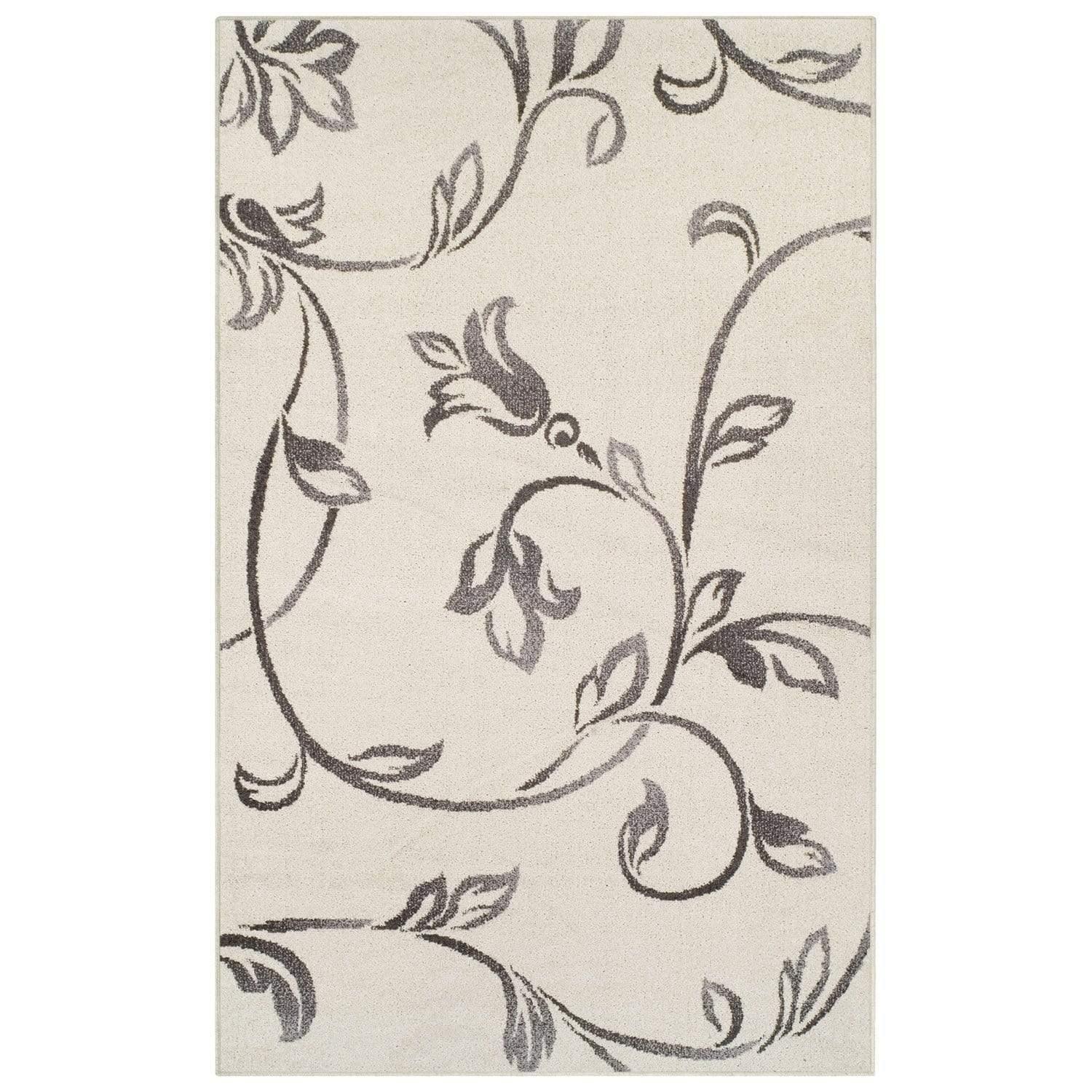 Vine Modern Floral Filigree Pattern Rug FredCo