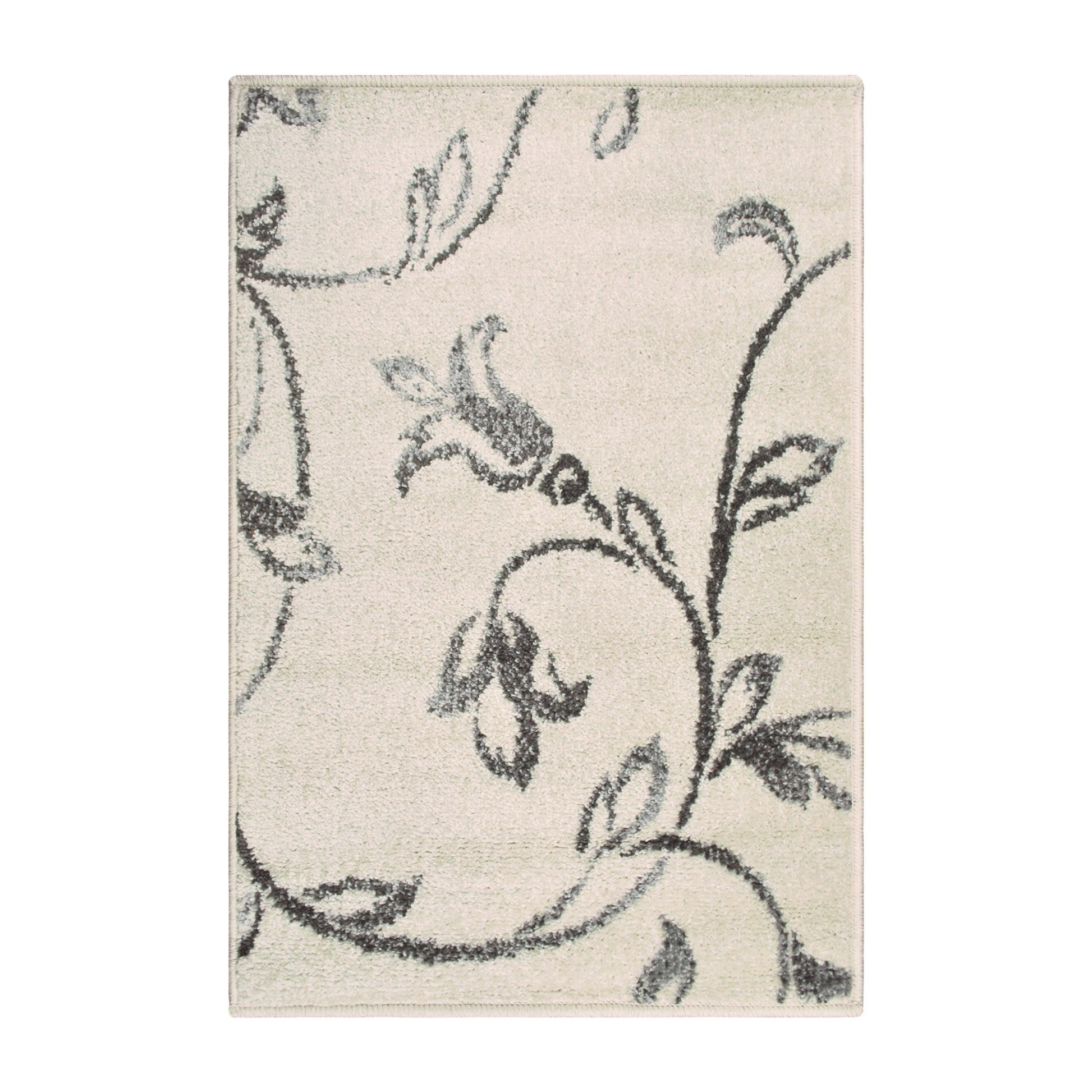 Vine Modern Floral Filigree Pattern Rug FredCo