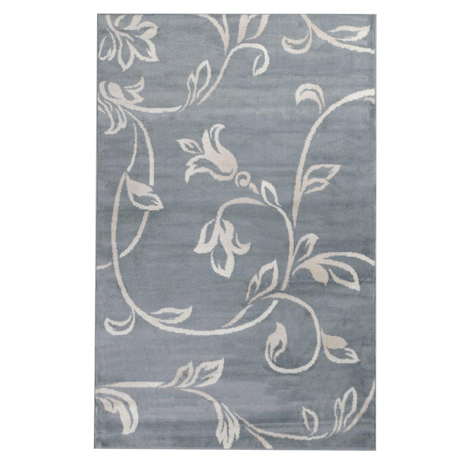 Vine Modern Floral Filigree Pattern Rug FredCo