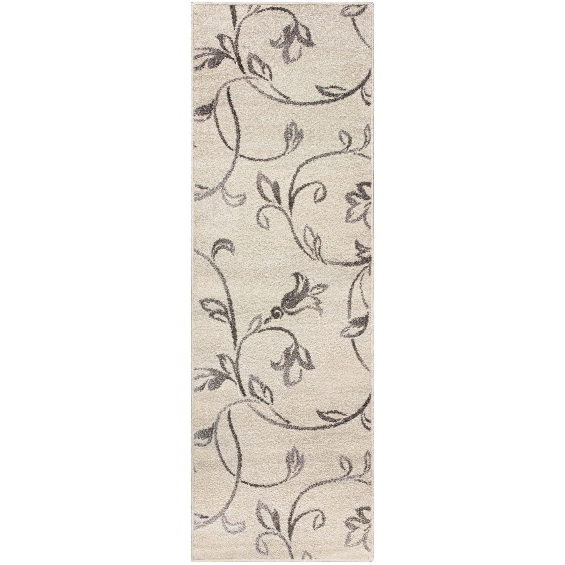 Vine Modern Floral Filigree Pattern Rug FredCo