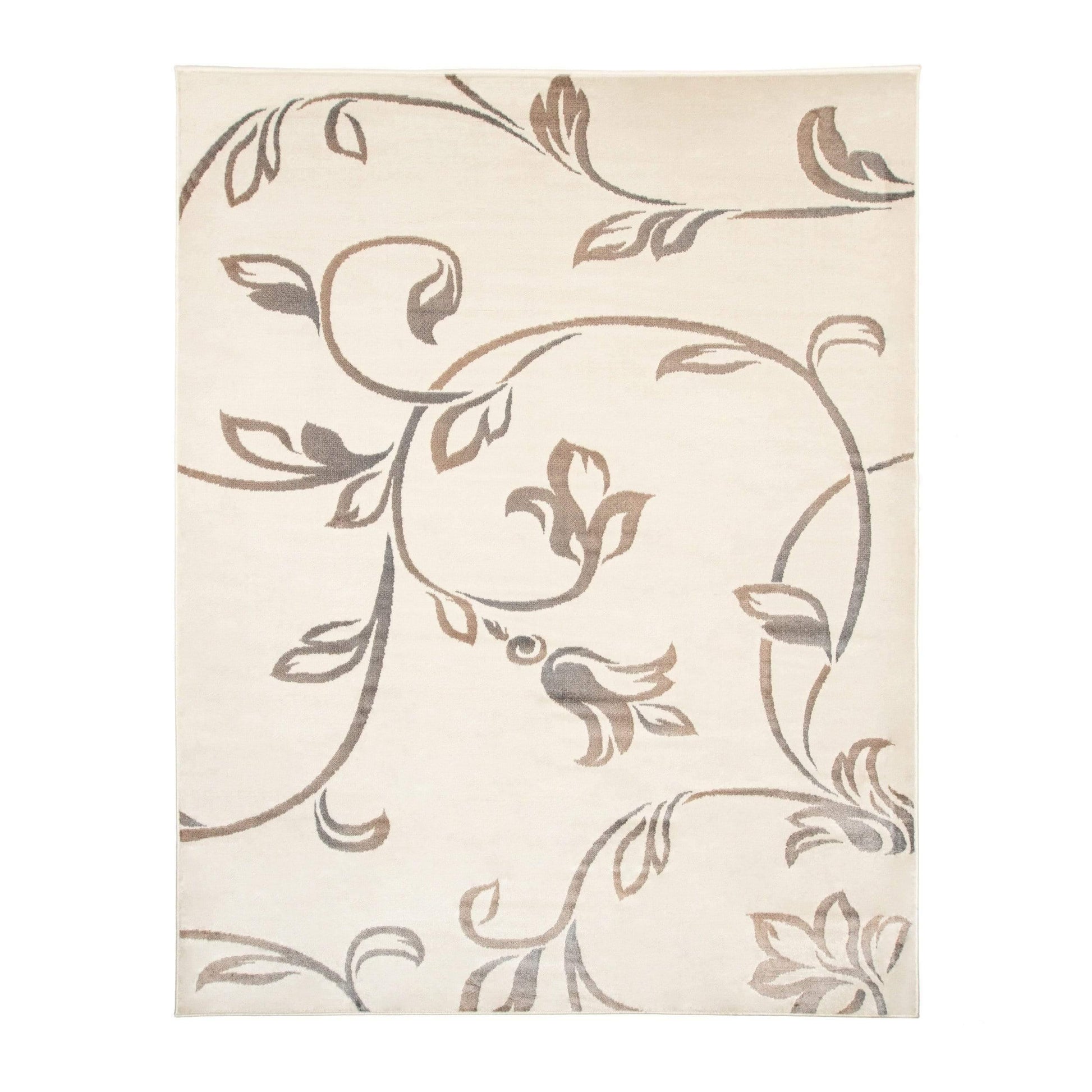Vine Modern Floral Filigree Pattern Rug FredCo