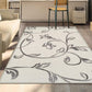 Vine Modern Floral Filigree Pattern Rug FredCo