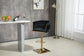 Vintage Bar Stools with Back and Footrest Counter Height, 2 Piece Set FredCo