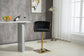 Vintage Bar Stools with Back and Footrest Counter Height, 2 Piece Set FredCo
