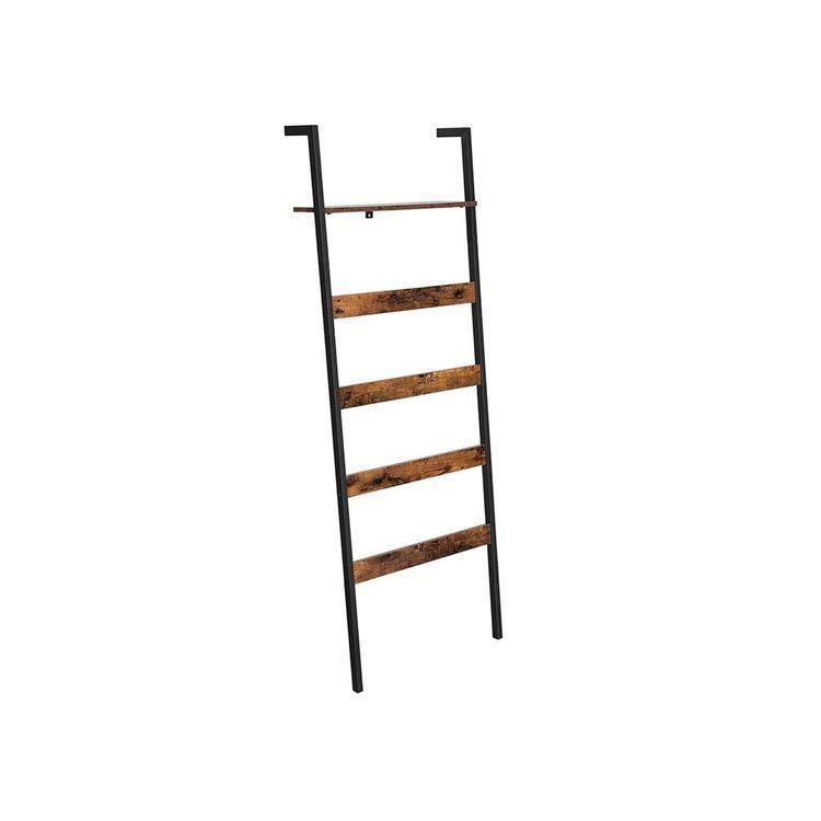 Wall-Leaning Ladder Shelf 70 Inch FredCo