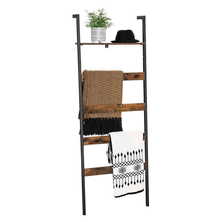 Wall-Leaning Ladder Shelf 70 Inch FredCo