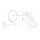 Wall Mount Makeup Mirror FredCo