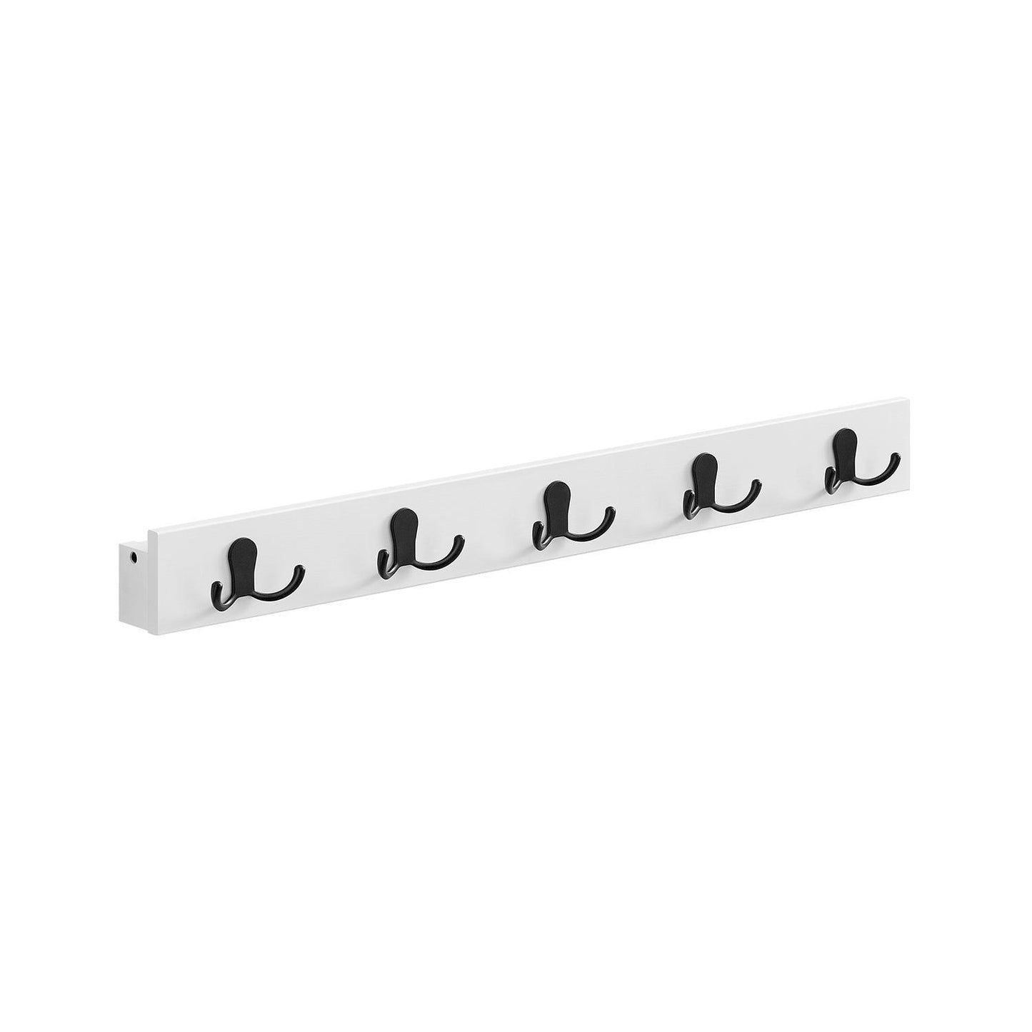 Wall-Mounted Coat Rack with 5 Hooks Cloud White FredCo