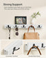 Wall-Mounted Coat Rack with 5 Hooks Cloud White FredCo