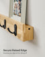 Wall-Mounted Coat Rack with 5 Hooks Natural Beige FredCo