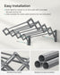 Wall-Mounted Expandable Steel Clothes Drying Rack with 9 Rods Dove Gray FredCo