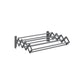 Wall-Mounted Expandable Steel Clothes Drying Rack with 9 Rods Dove Gray FredCo